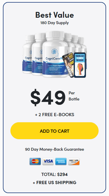 Buy CogniCare Pro 6 bottles best value discount